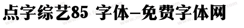点字综艺85 字体字体转换